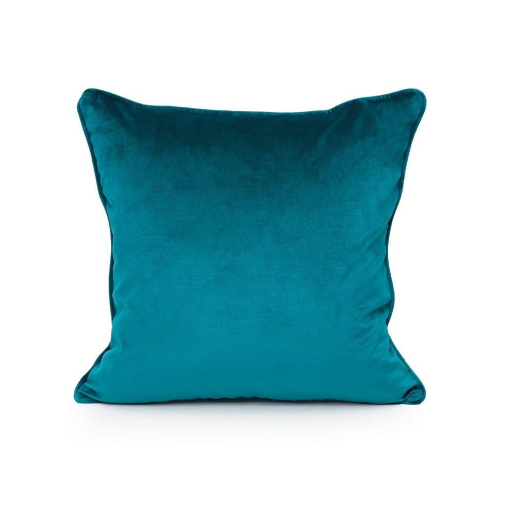 Soho Velvet Cushion - Peacock - Darcy & Duke