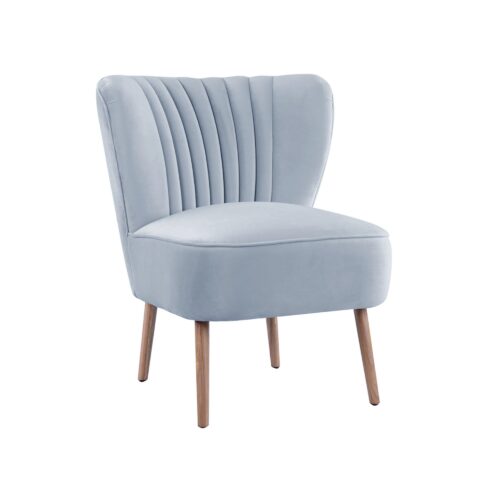 Blue Grey Slipper Chair