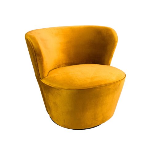 Coco Swivel Chair - Vintage Marigold