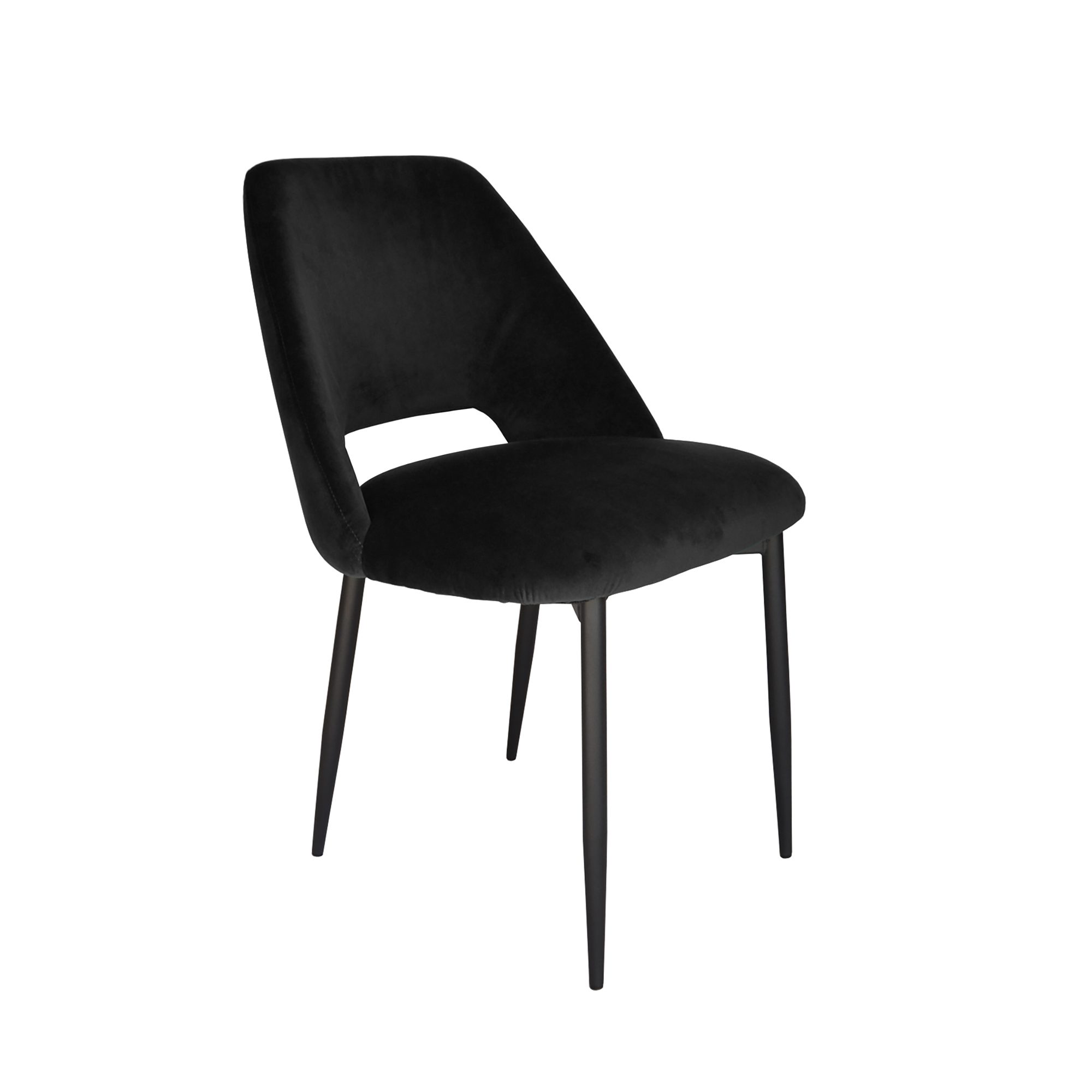 Vienna matte black dining chair