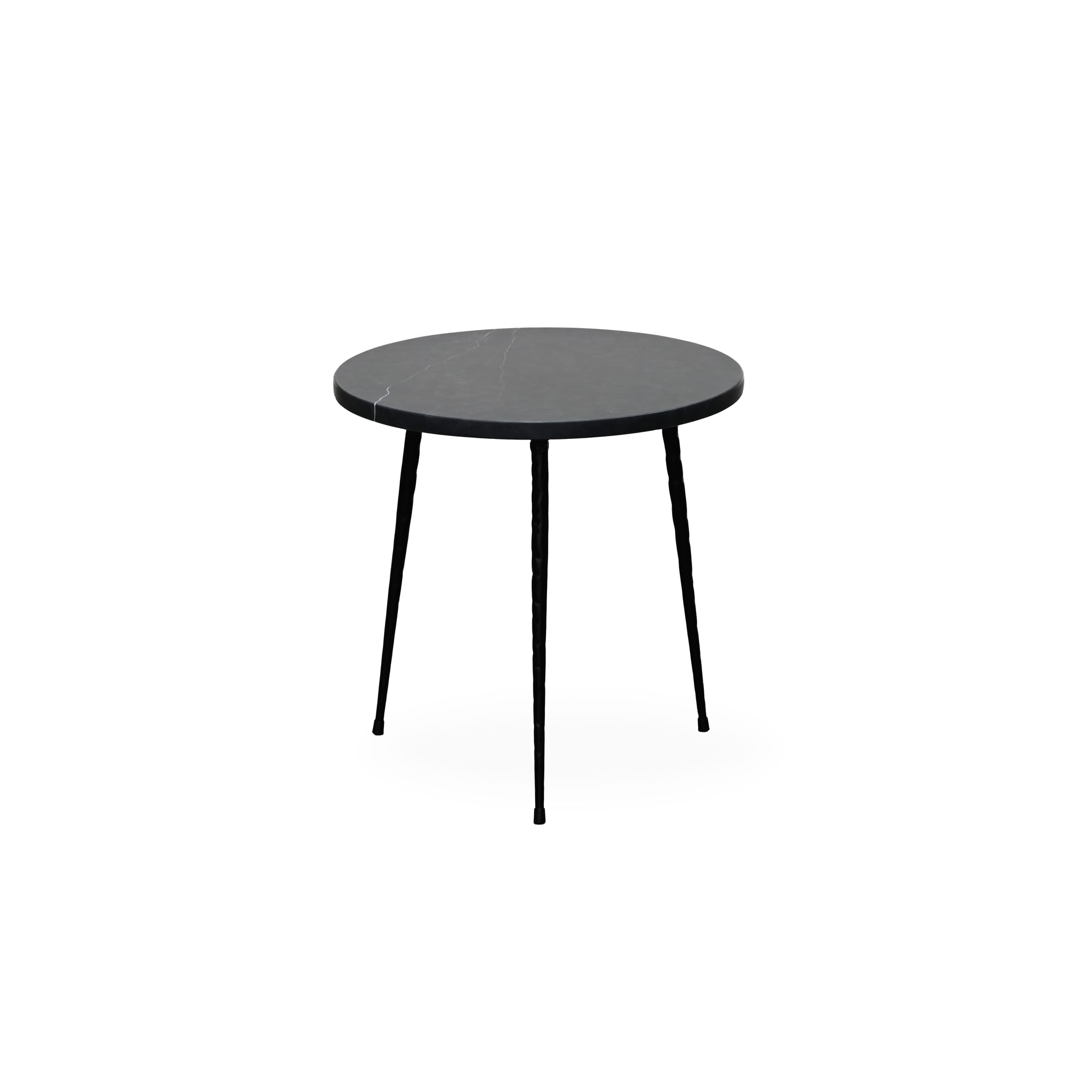 small black round side table