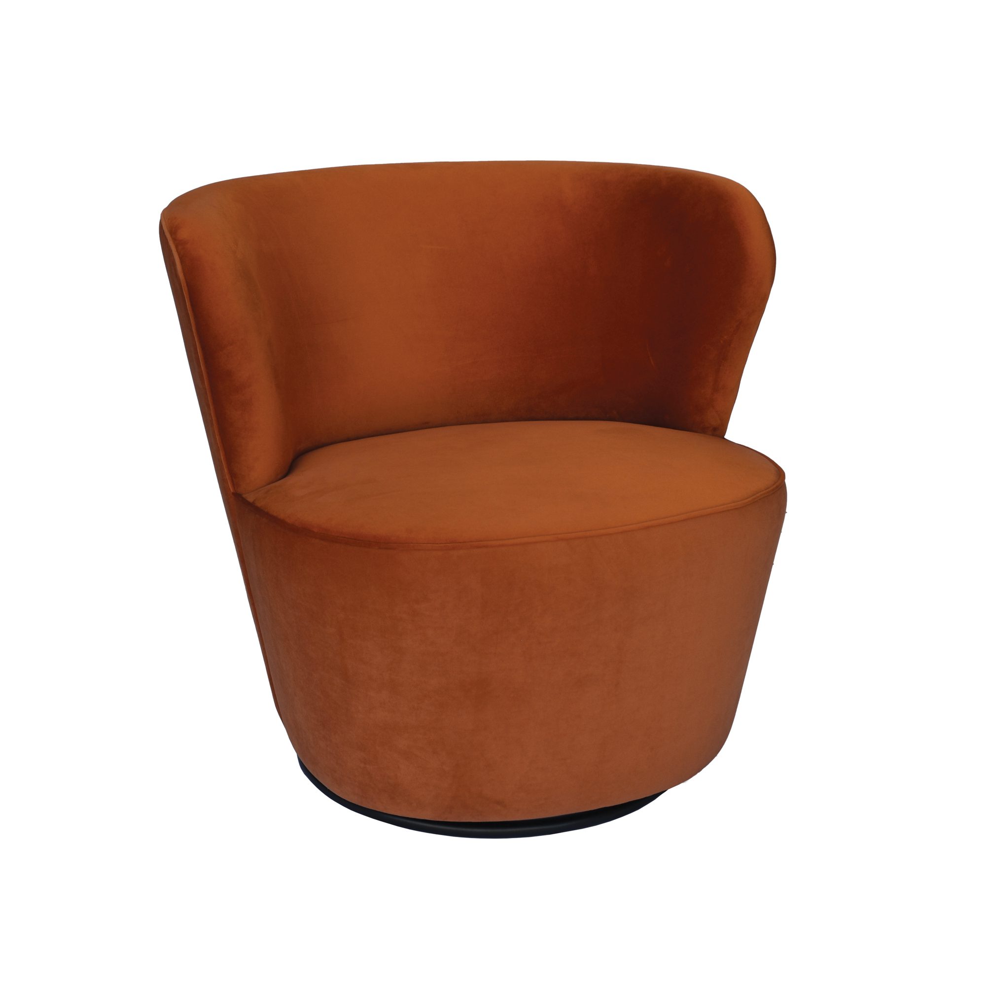 burnt orange bedroom chair